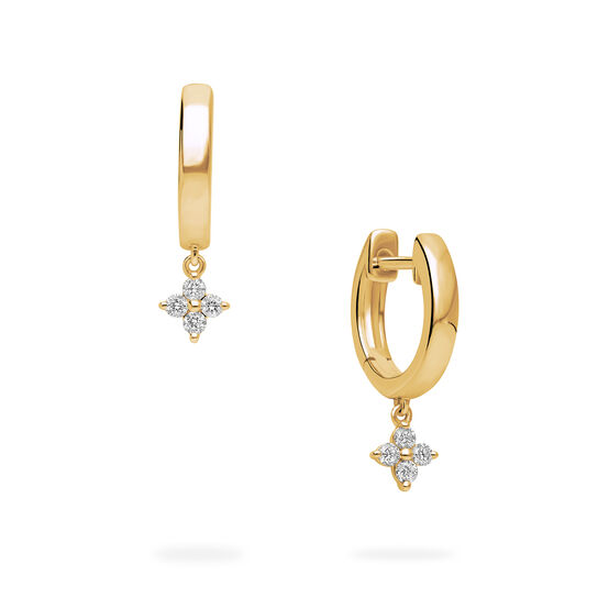 Birks Essentials huggie earrings for children in yellow gold image number 0